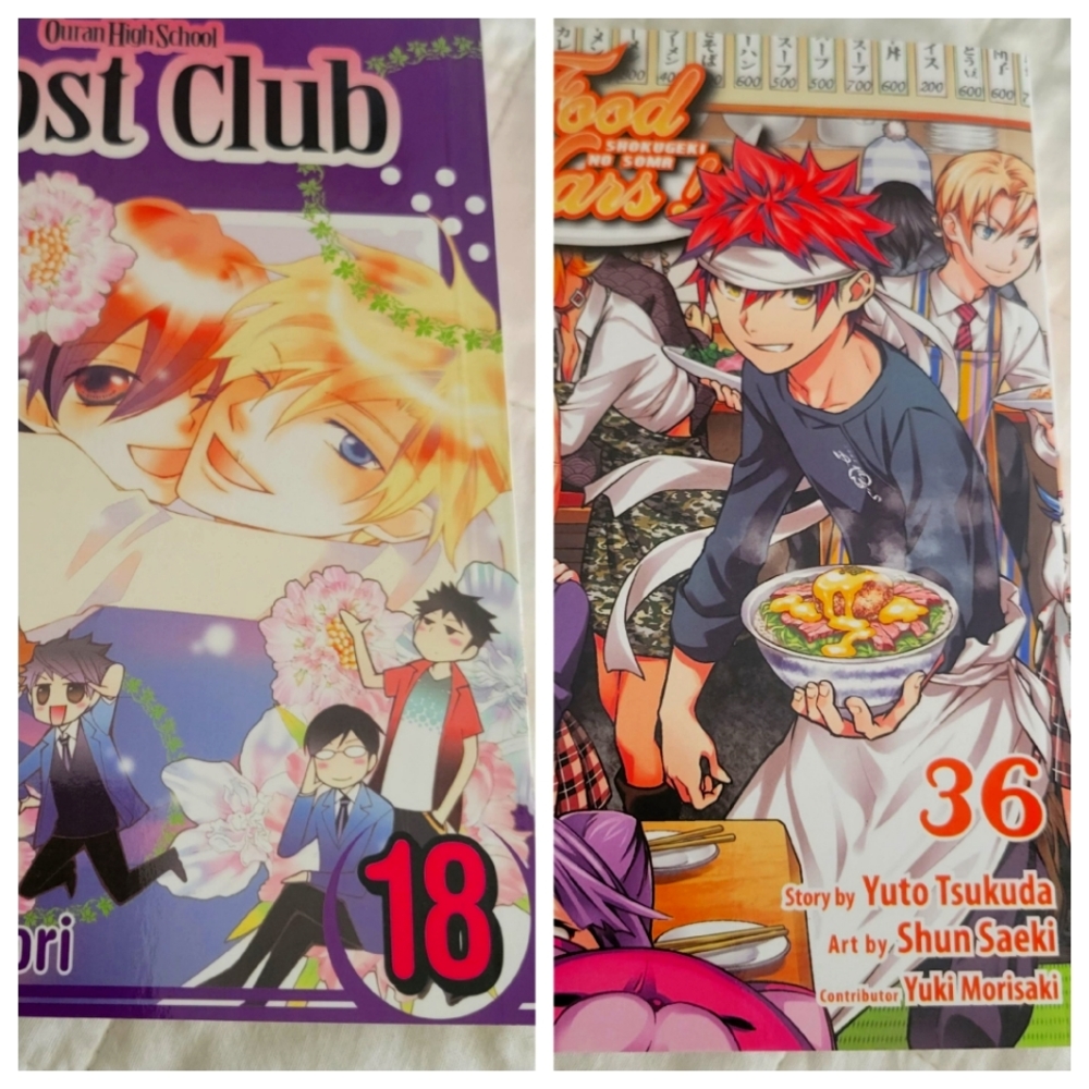 Food Wars and Ouran Highschool Host club Manga